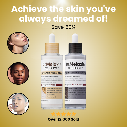 Dr.Melaxin Peel Shot Glow Rice Ampoule Duo