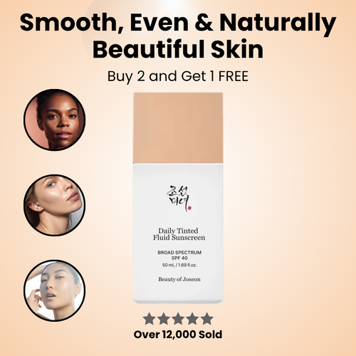 Beauty of Joseon Tinted Sunscreen SPF 50+ - Daily Fluid Facial Sun Protection with Natural Tint & Radiant Finish